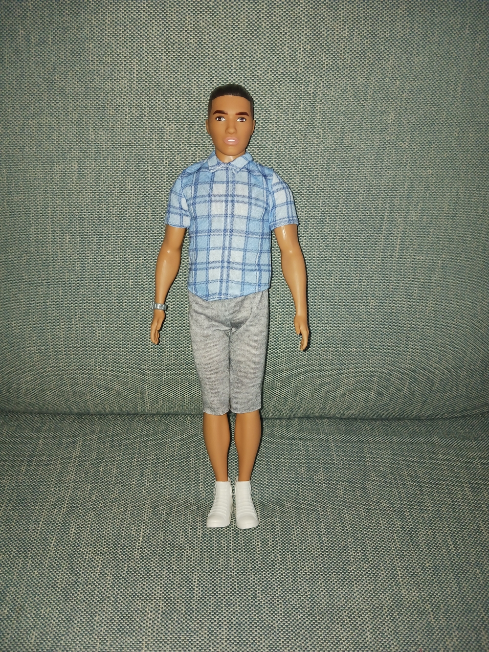 Mattel Barbie Fashionistas #131 Ken Doll 2018 Broad Body Hispanic Brown Latino